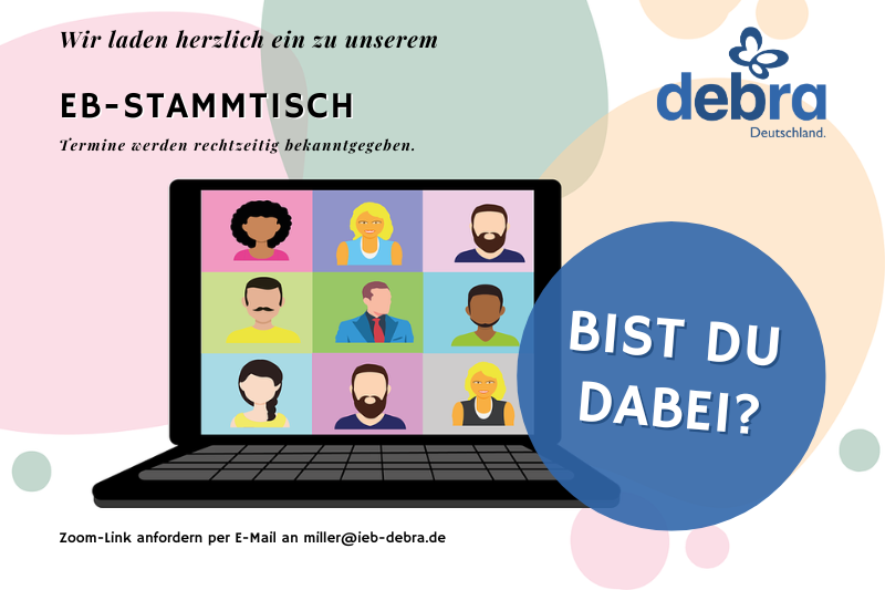 Einladung zum DEBRA Deutschland EB-Stammtisch per Zoom